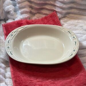 Replacement Longaberger 13” Serving Baking Oval Dish Woven Traditions Green